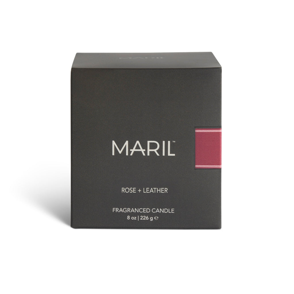Demdaco MARIL Rose + Leather 8 oz Candle