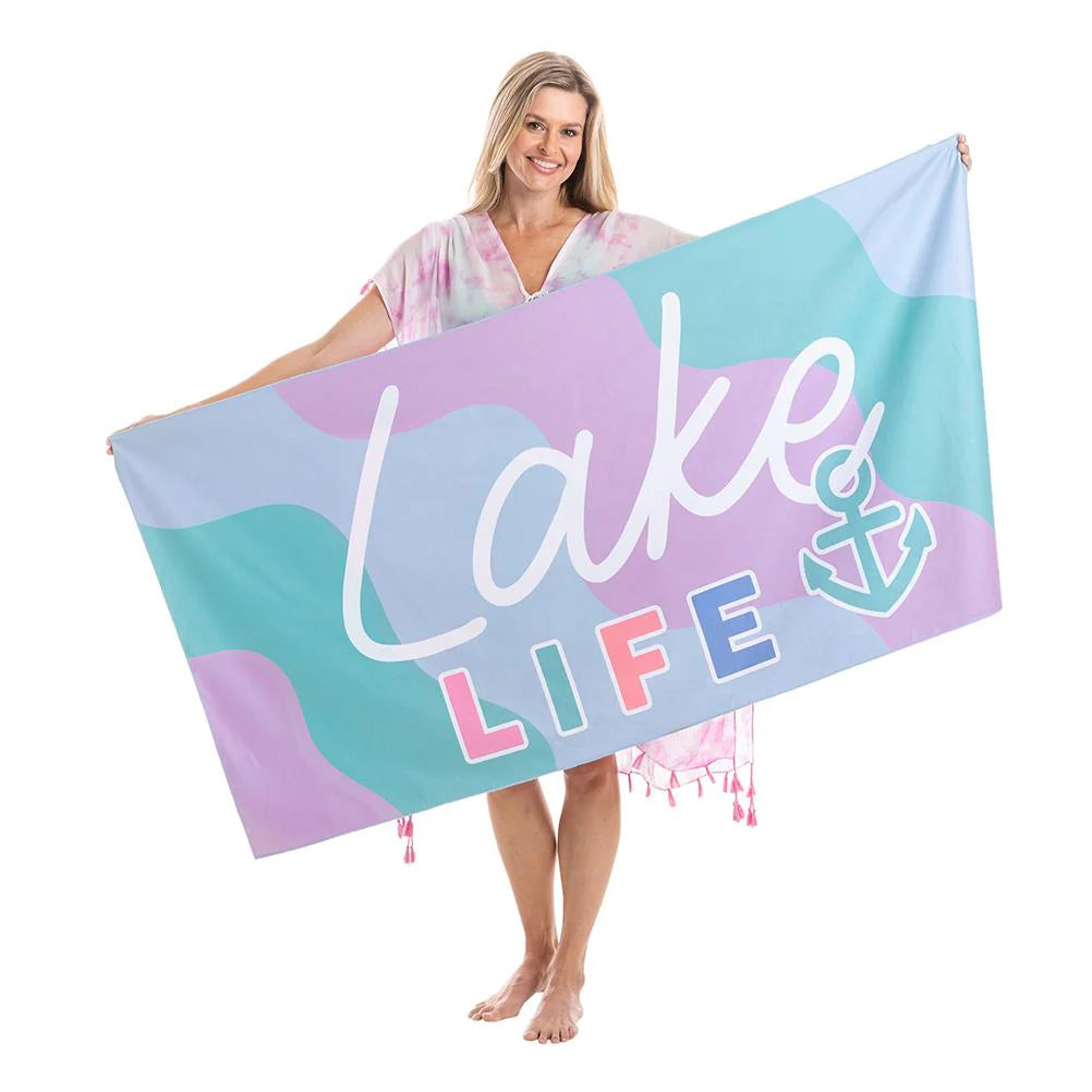 Katydid Lake Life Quick Dry Beach Towels