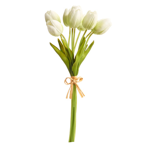 15" Real Touch Light Green Tulip Bundle