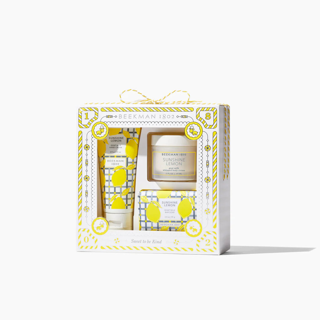 Beekman 1802 Sunshine Lemon Bodycare Gift Set