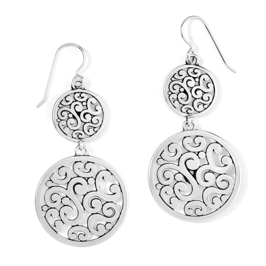 Brighton Contempo Medallion Duo French Wire Earrings