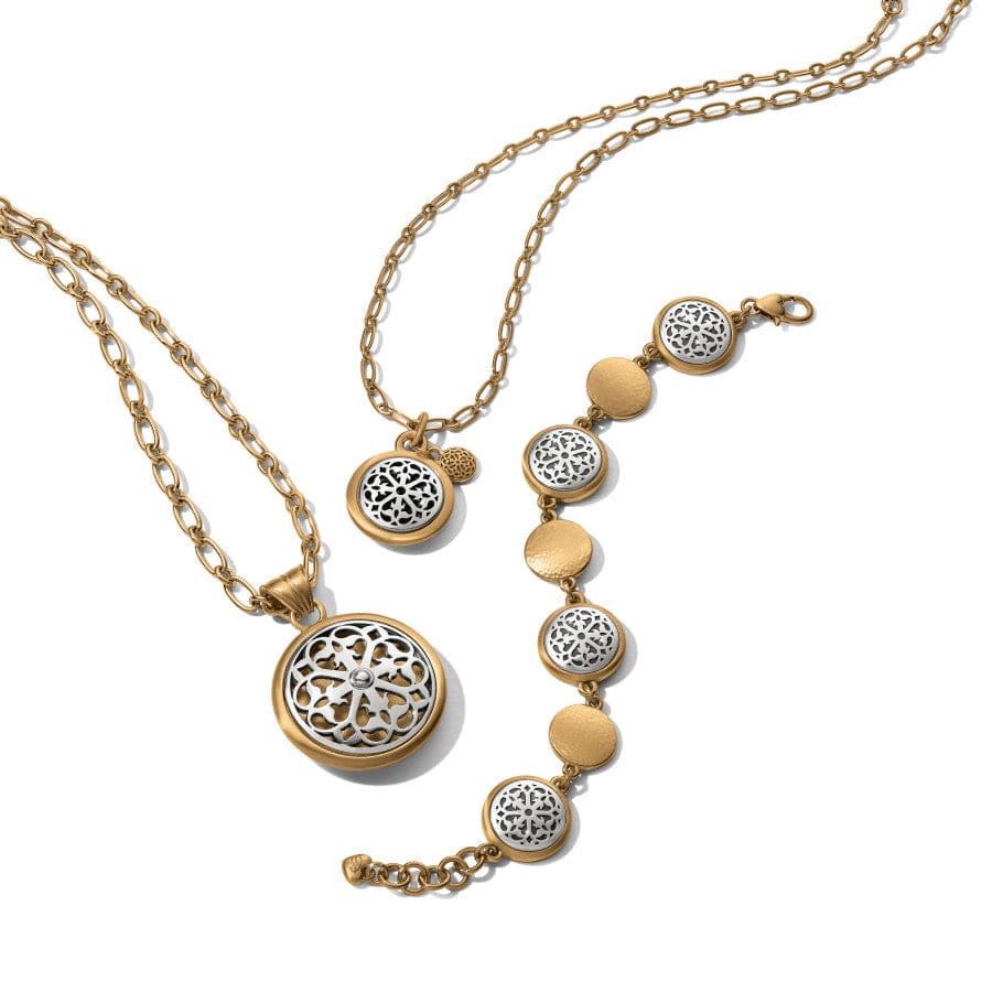 Brighton Ferrara Two Tone Luce Small Pendant Necklace