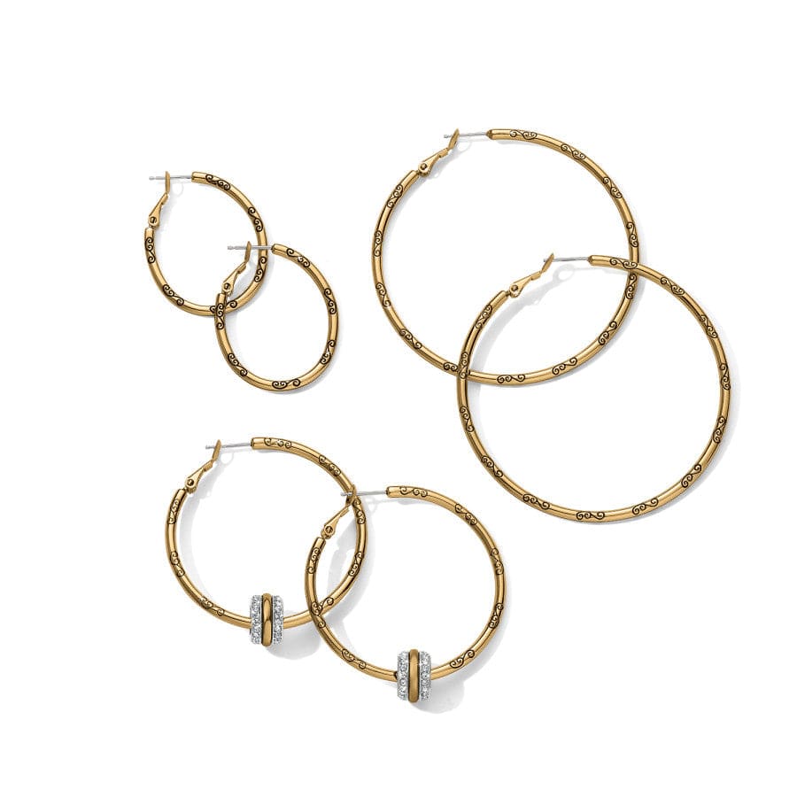 Brighton Grande Hoop Charm Earrings