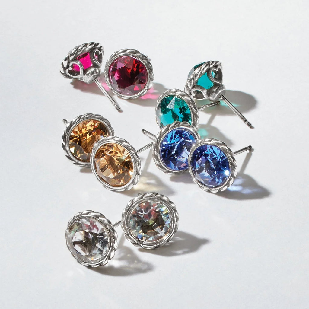 Brighton Iris Stud Earrings in Assorted Colors