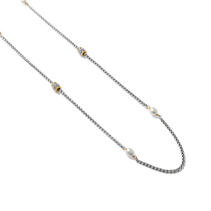 Brighton Meridian Petite Pearl Two Tone Long Necklace