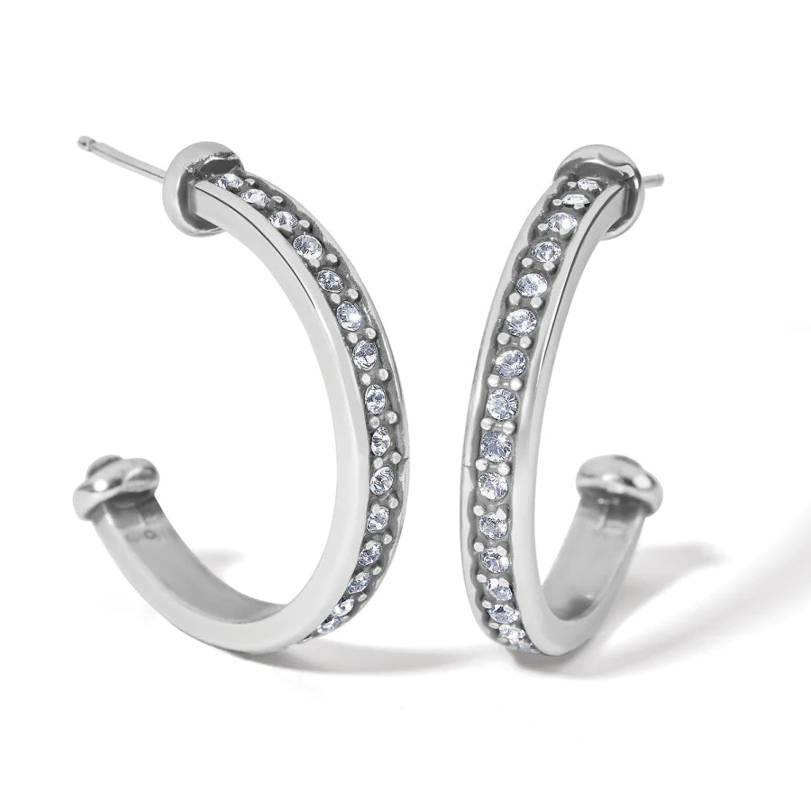 Brighton Silver Meridian Zenith Medium Hoop Earrings