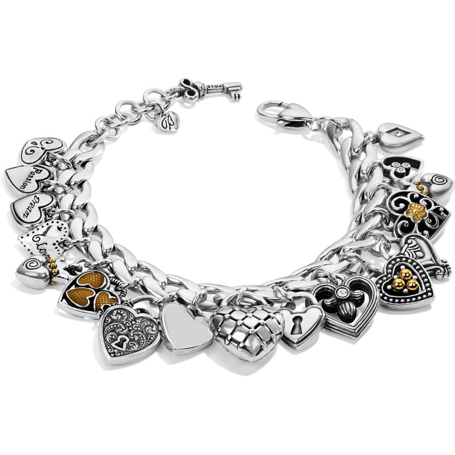 Brighton One Heart Charm Bracelet