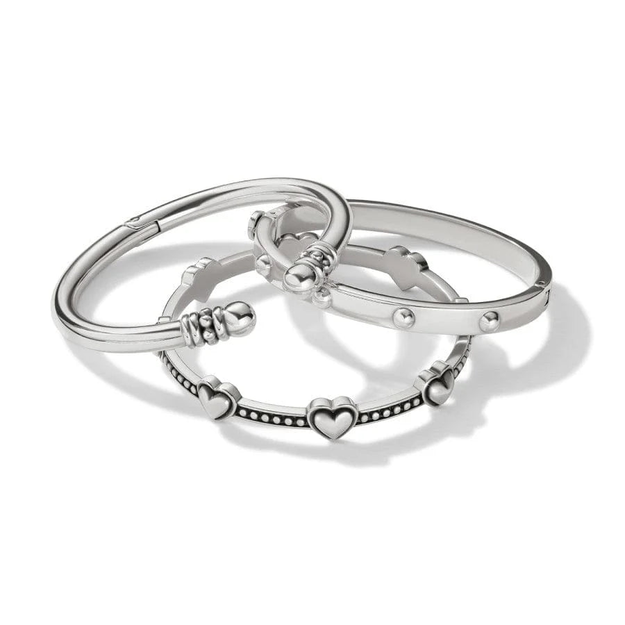 Brighton Pretty Tough Bold Petite Heart Bangle