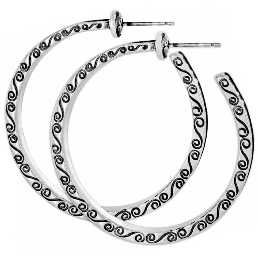 Brighton Secret Of Love Hoop Post Earrings