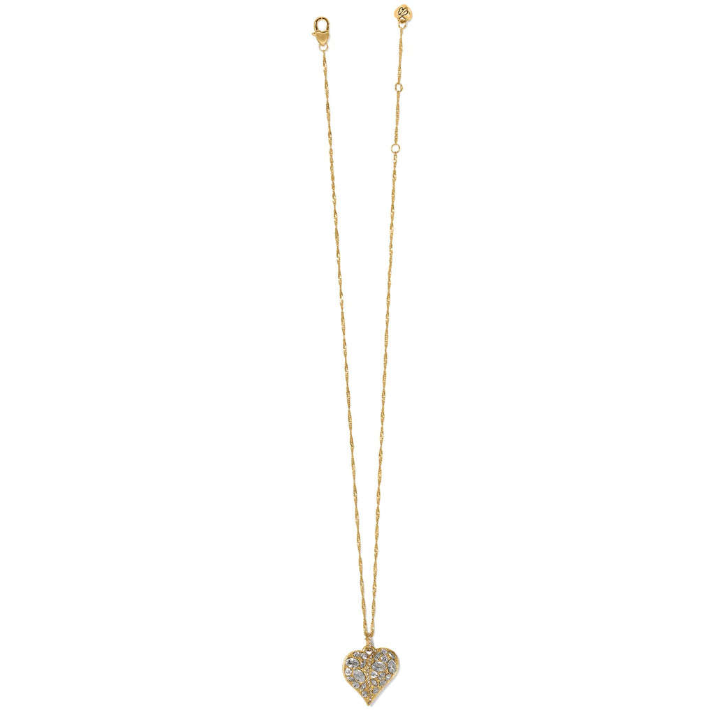 Brighton Trust Your Journey Golden Heart Necklace