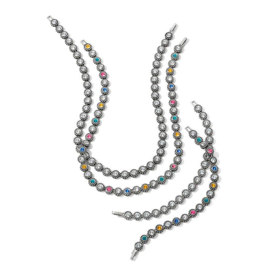 Brighton Twinkle Link Necklace in Silver-Multi