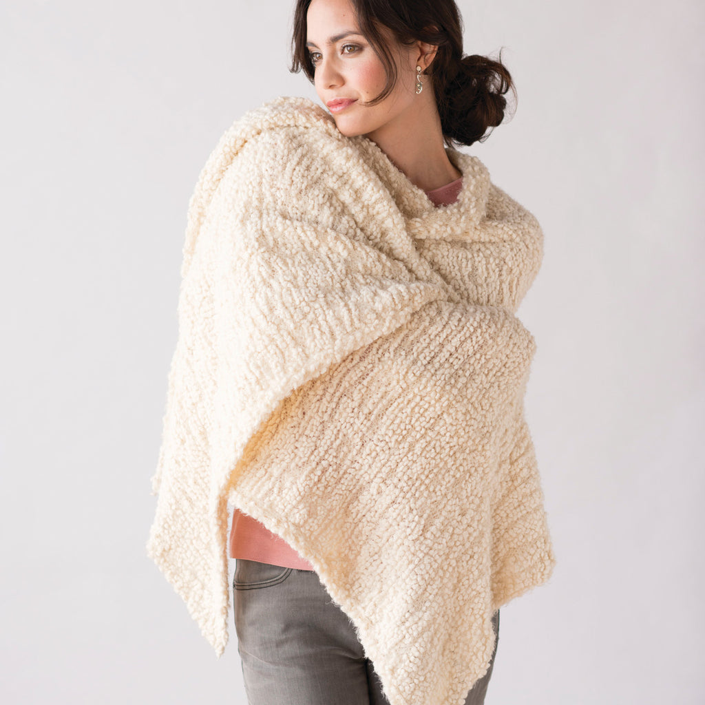 Demdaco Cream Giving Shawl - Giving Collection