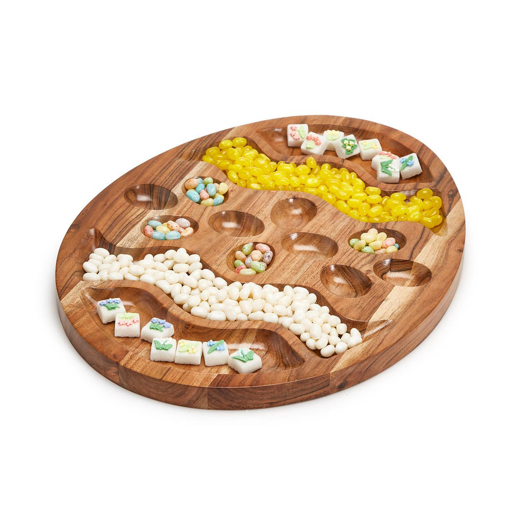 Eggs-traordinary Hand-Crafted Oversized Double-Sided Sectional / Flat Charcuterie Serving Board