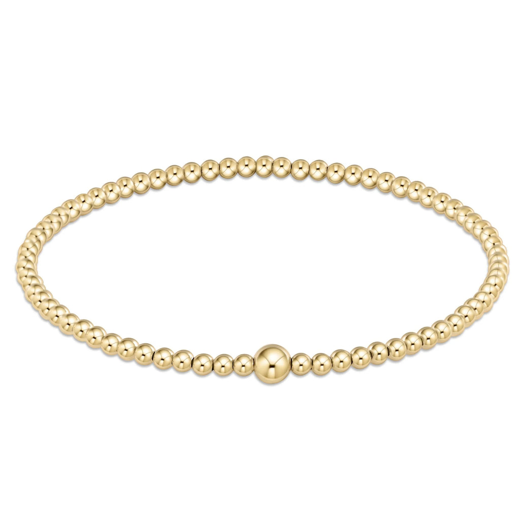 eNewton Design Classic Gold 3mm Bead Bangle