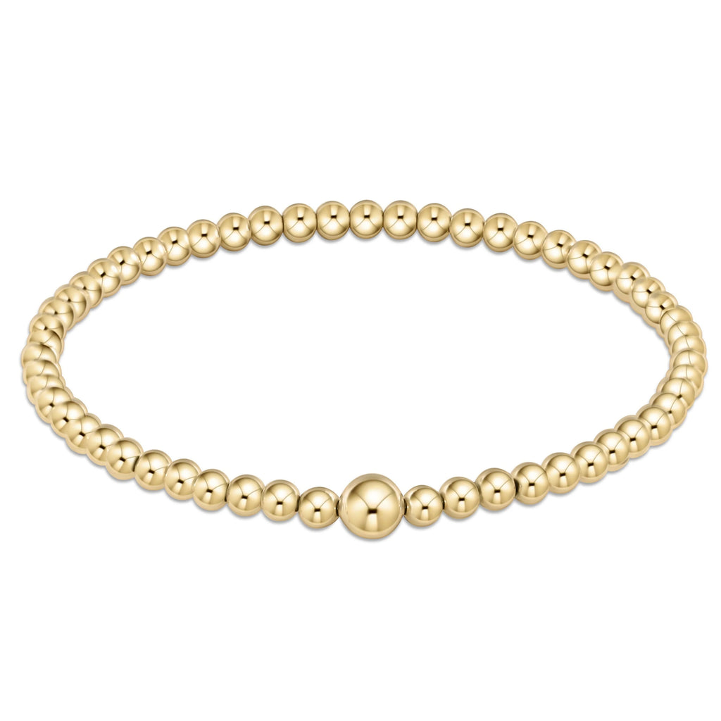 eNewton Design Classic Gold 4mm Bead Bangle