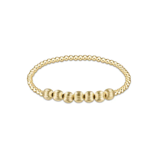 eNewton Design Dignity Beaded Bliss 3mm Bead Bracelet - 6mm Gold