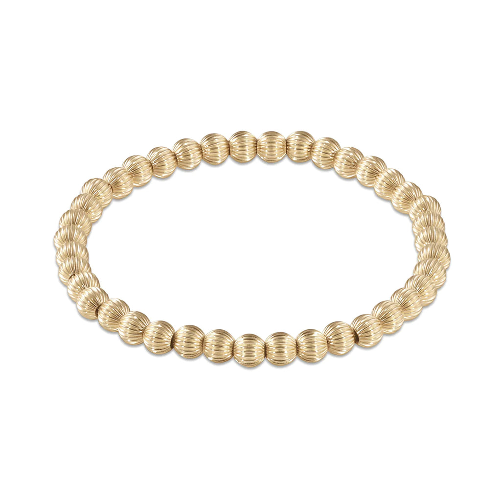 eNewton Design Dignity Gold 5mm Bead Bracelet