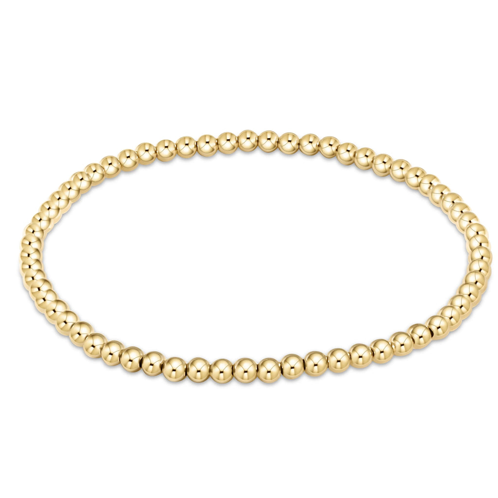 eNewton Design Egirl Classic Gold 3mm Bead Bracelet