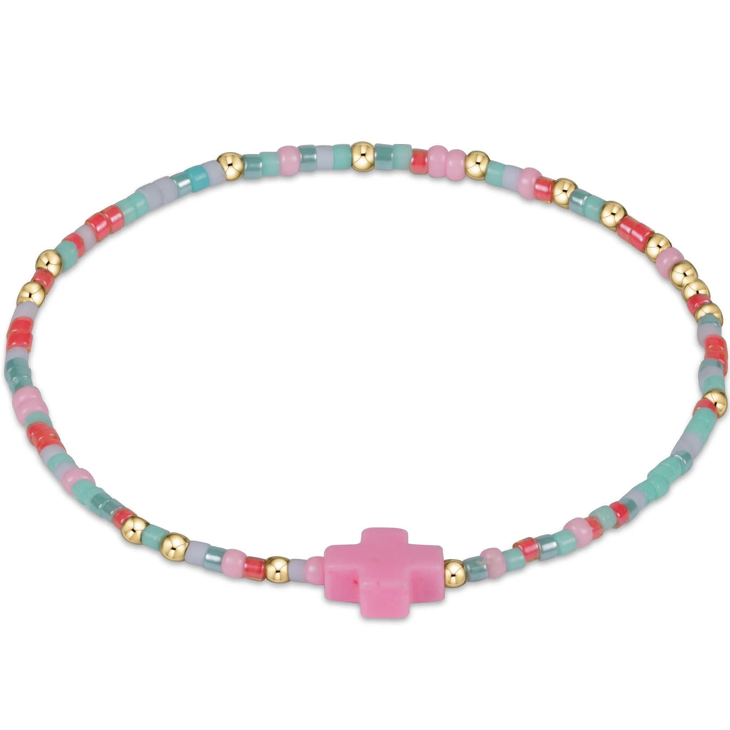 eNewton Design Egirl Hope Unwritten Signature Cross Bracelet - Anything is Popsicle