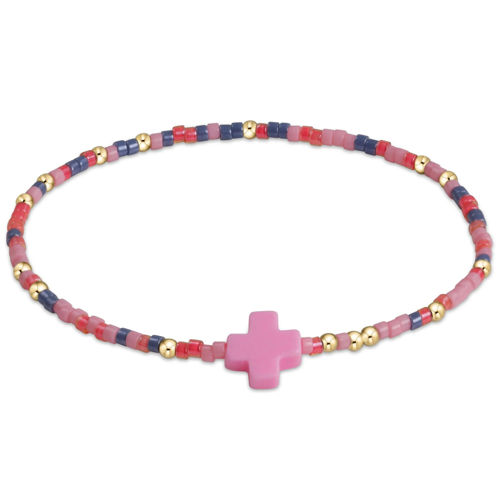 eNewton Design Egirl Hope Unwritten Signature Cross Bracelet - You're Gum-believable