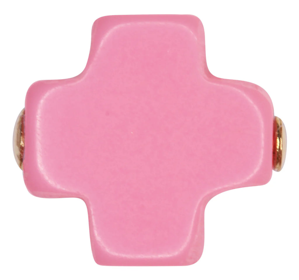 eNewton Design Egirl Signature Cross Bracelet Gold Bright Pink