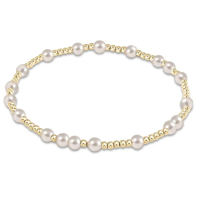 eNewton Design Hope Unwritten Bracelet - Pearl