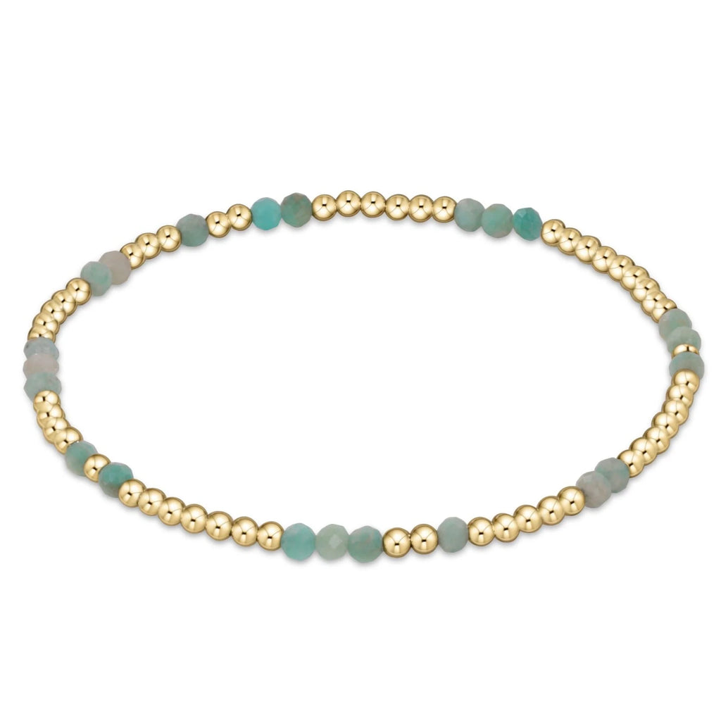 eNewton Design Hope Unwritten Gemstone Bracelet - Amazonite