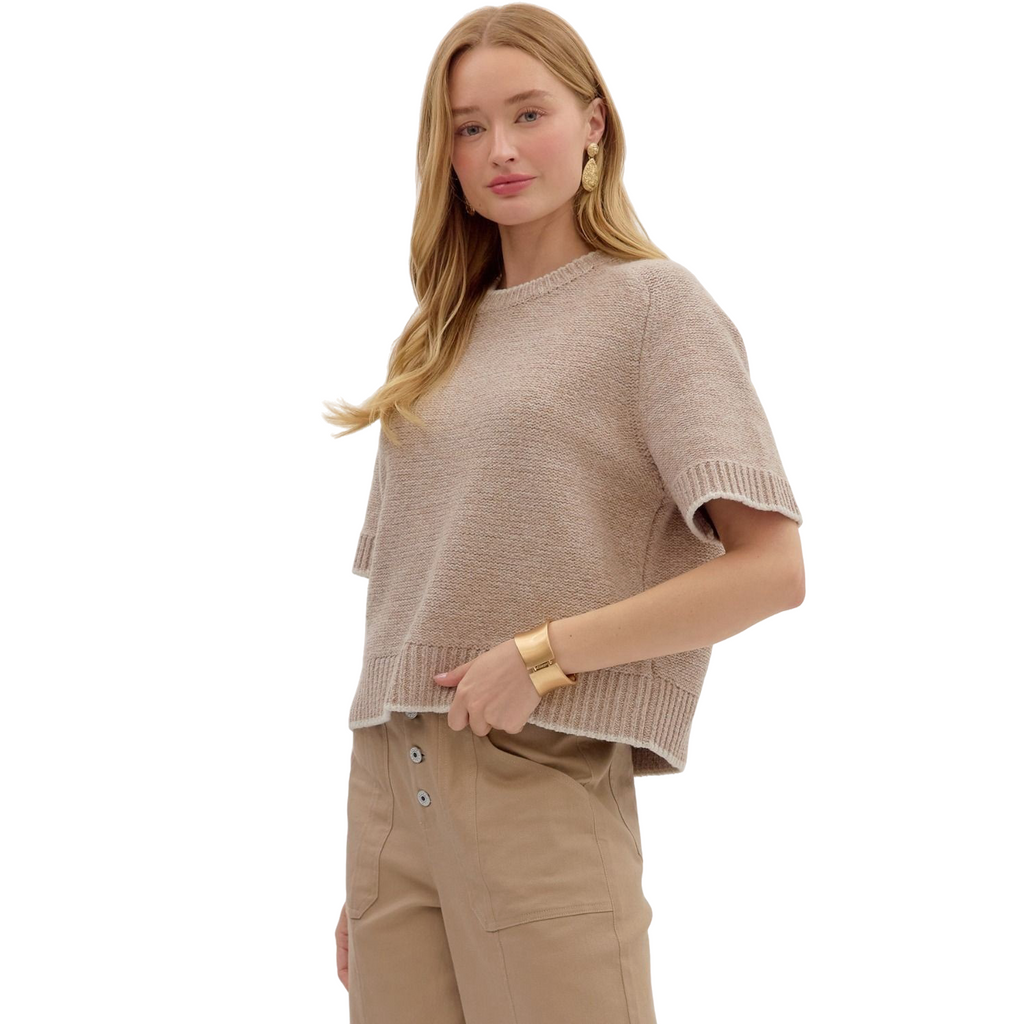 Entro Isla Blouse in Oatmeal
