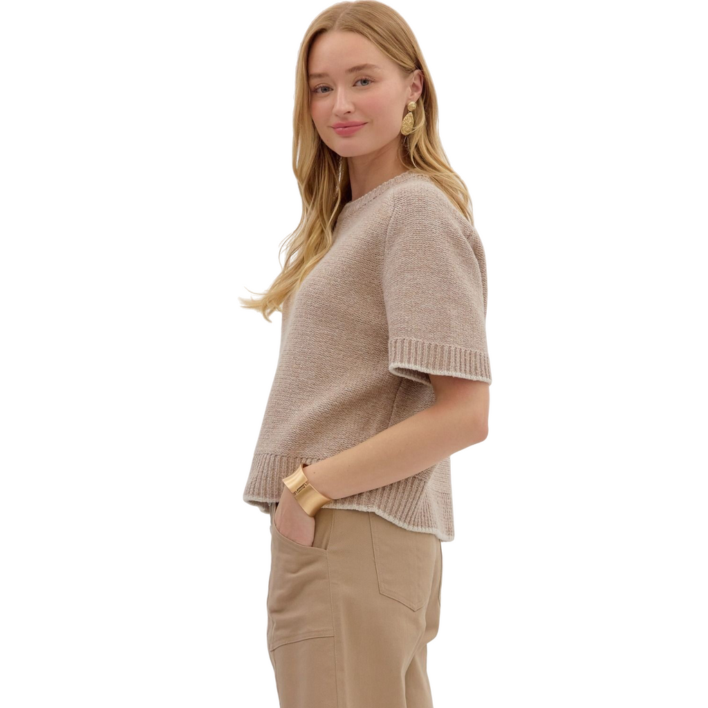 Entro Isla Blouse in Oatmeal