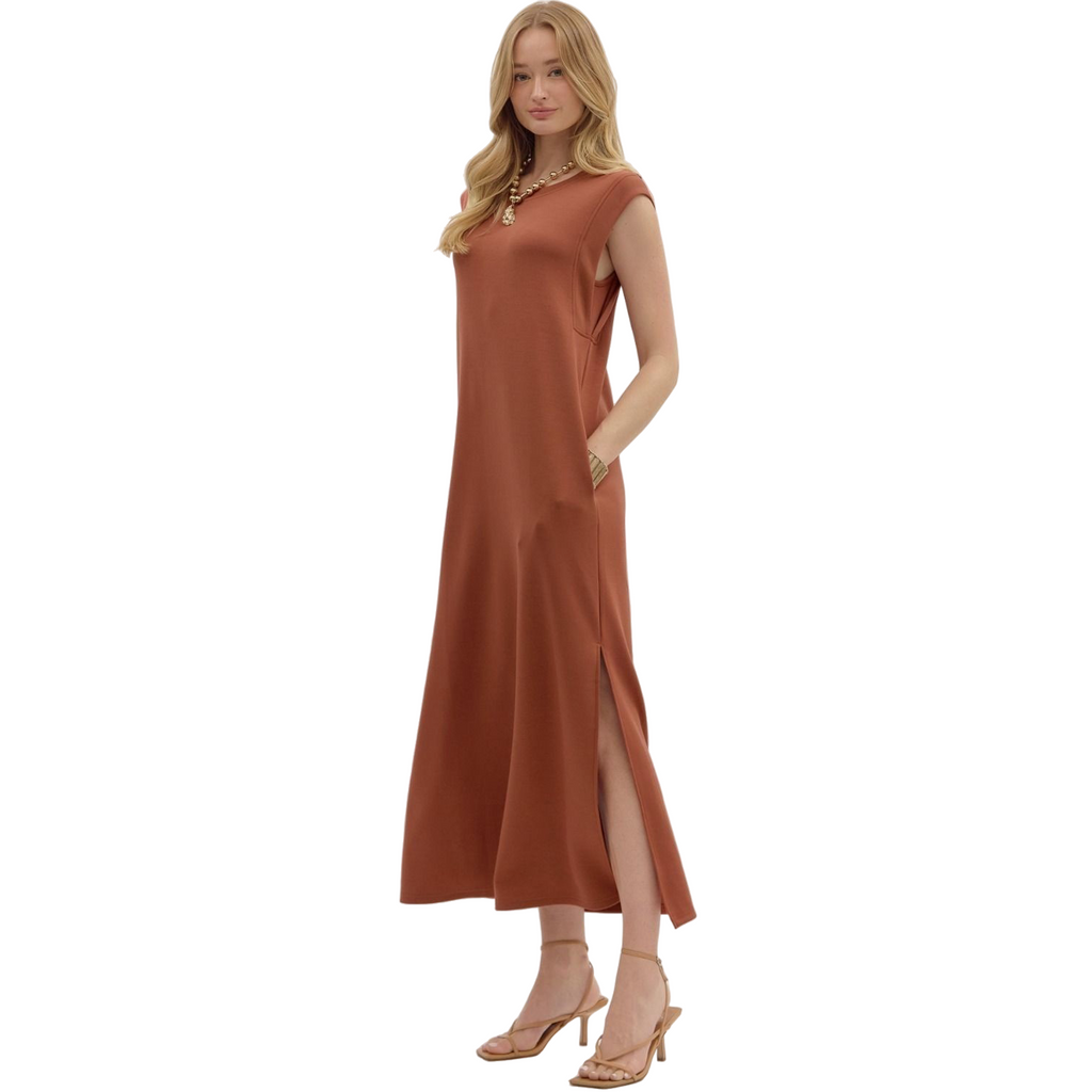 Entro Jazzy Dress in Clay
