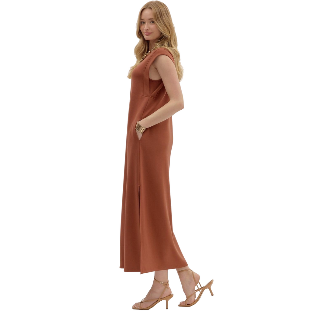 Entro Jazzy Dress in Clay