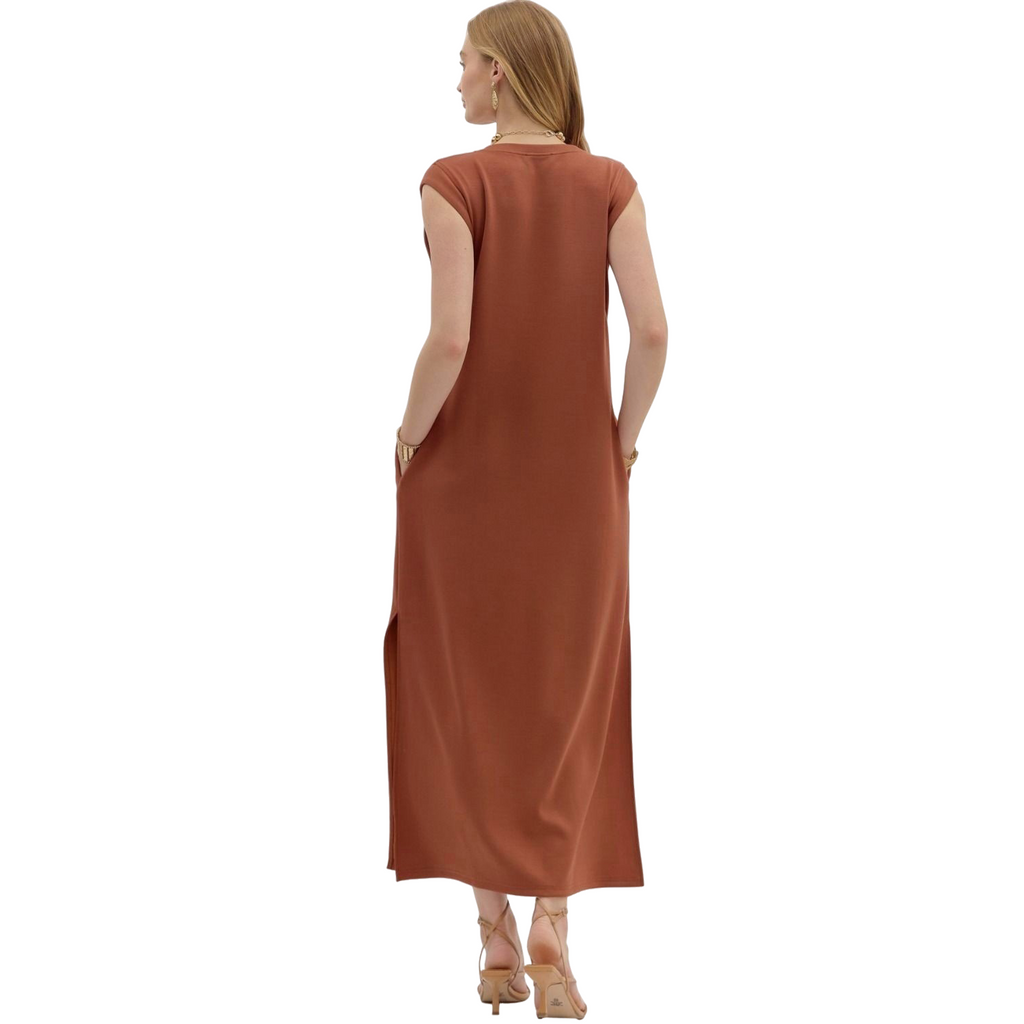 Entro Jazzy Dress in Clay