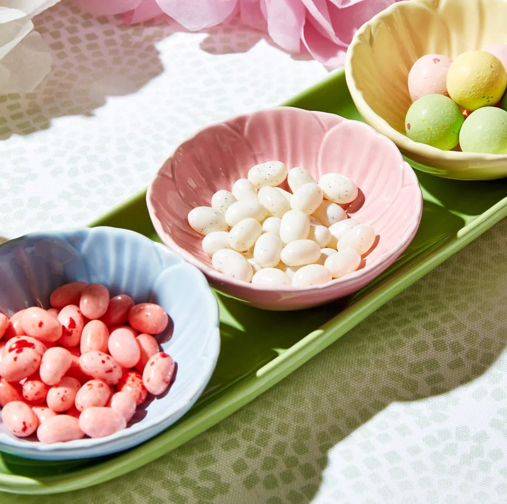Flower Tidbit Bowls with Tray