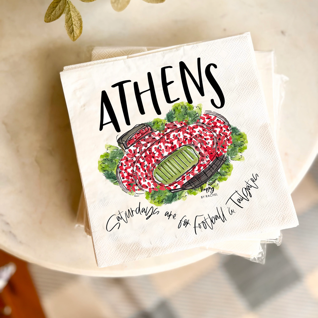 Happy By Rachel Athens Tailgate Napkins-20 per Pack-Lunch Size