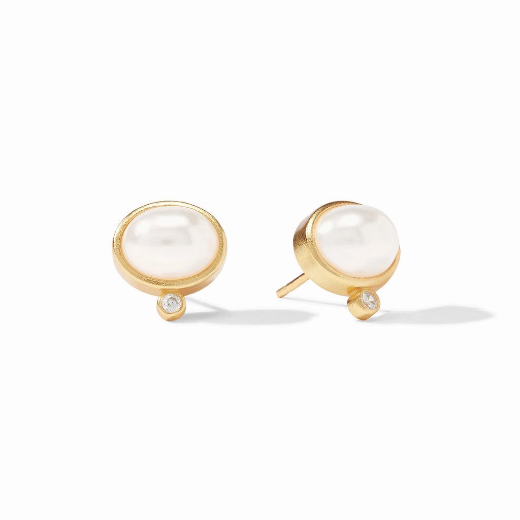 Julie Vos Antonia Stud in Pearl