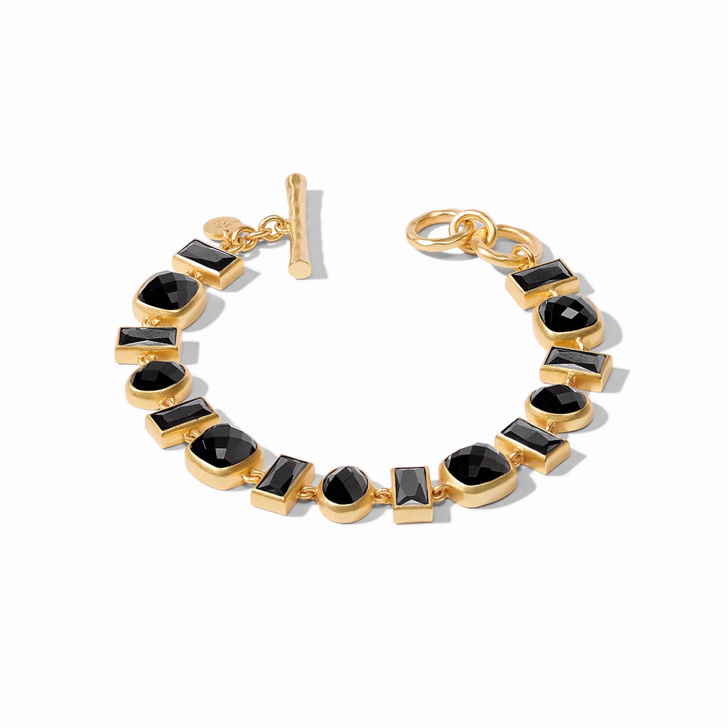 Julie Vos Antonia Tennis Bracelet in Obsidian Black