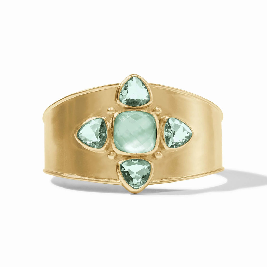 Julie Vos Aquitaine Cuff in Iridescent Aquamarine Blue