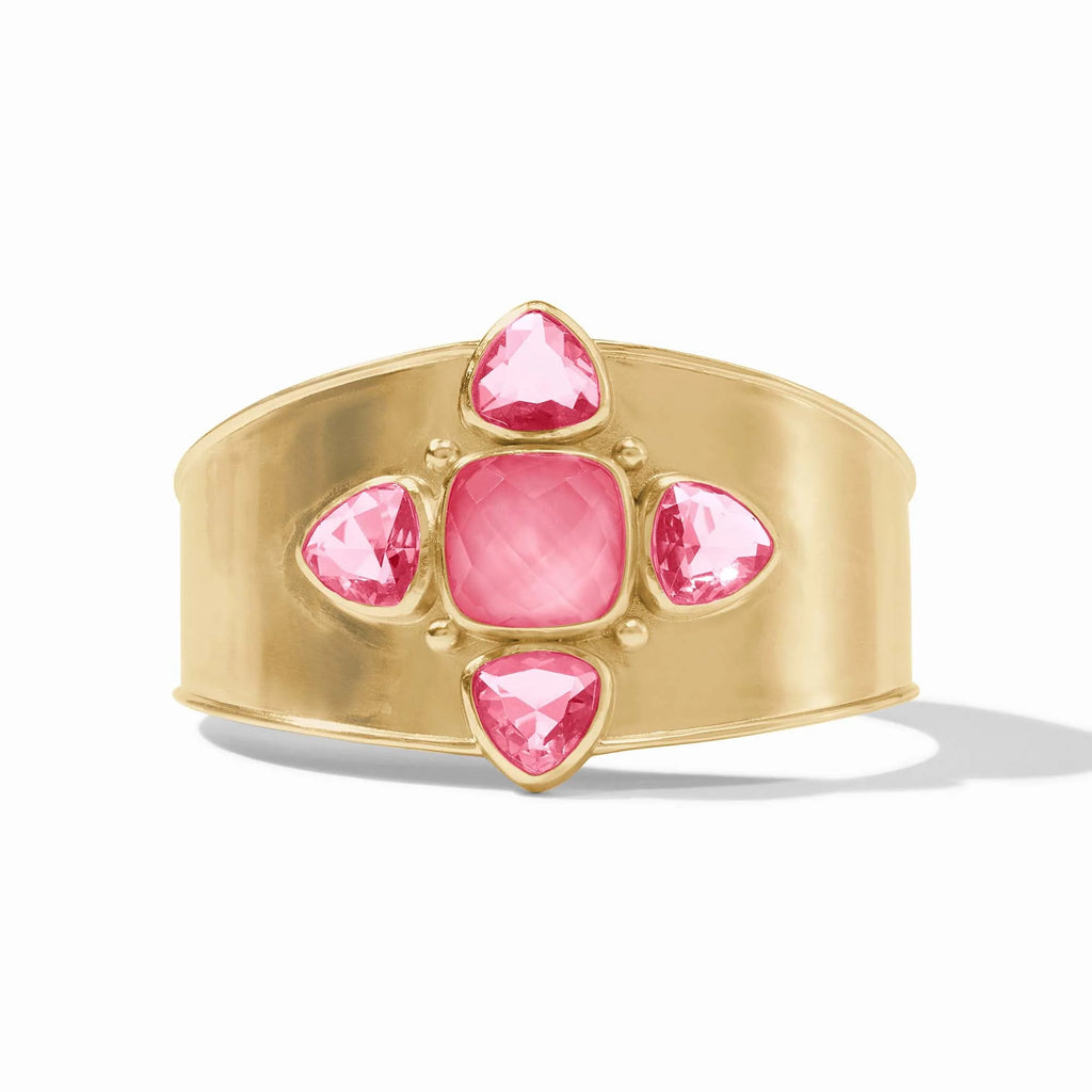 Julie Vos Aquitaine Cuff in Iridescent Peony Pink