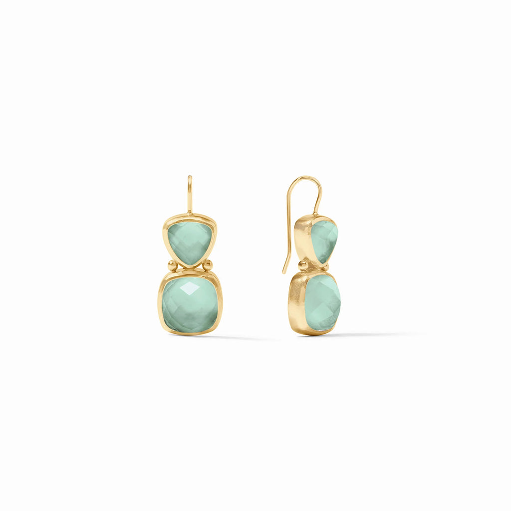 Julie Vos Aquitaine Earring in Iridescent Aquamarine Blue