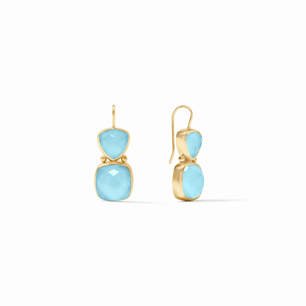 Julie Vos Aquitaine Earring in Iridescent Capri Blue