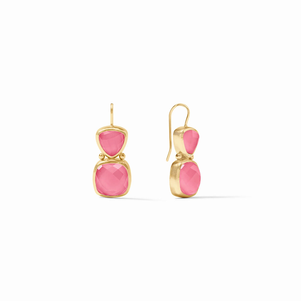 Julie Vos Aquitaine Earring in Iridescent Peony Pink