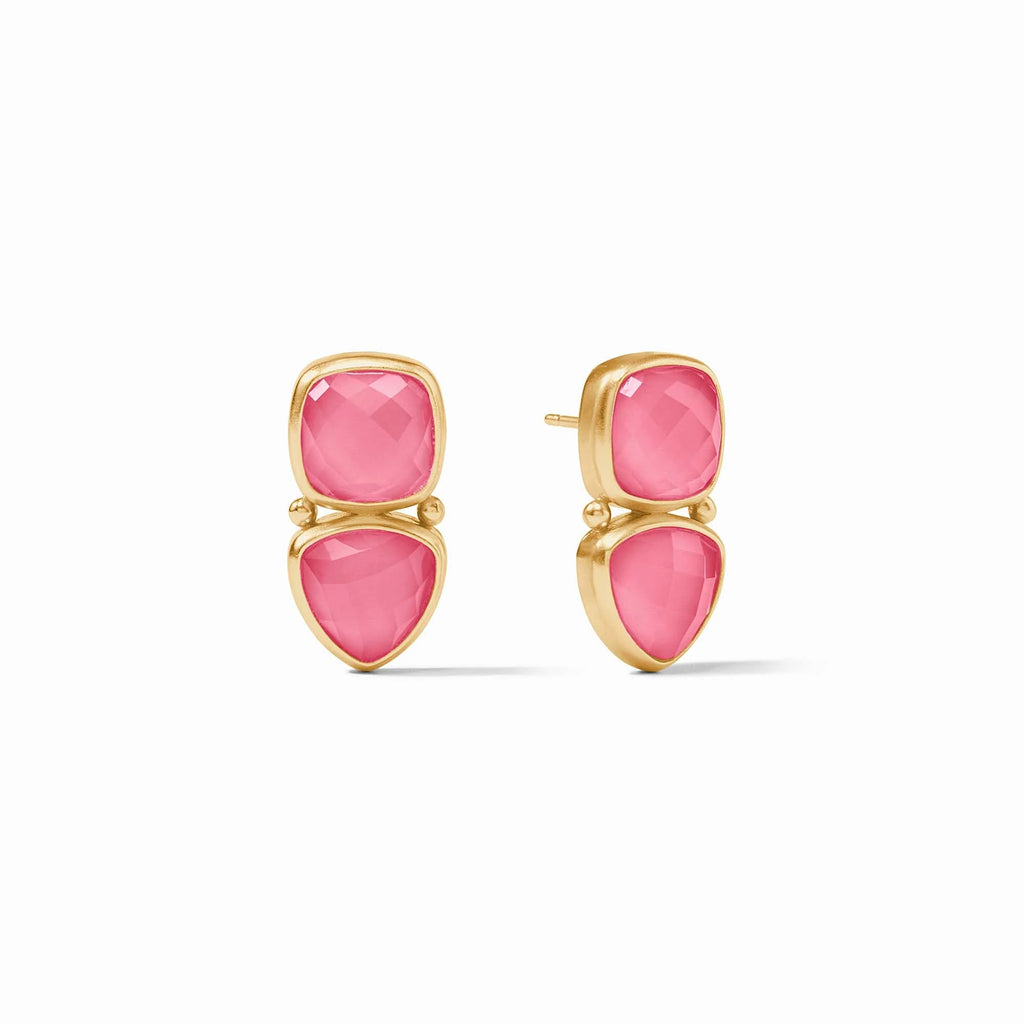 Julie Vos Aquitaine Midi Earring in Iridescent Peony Pink