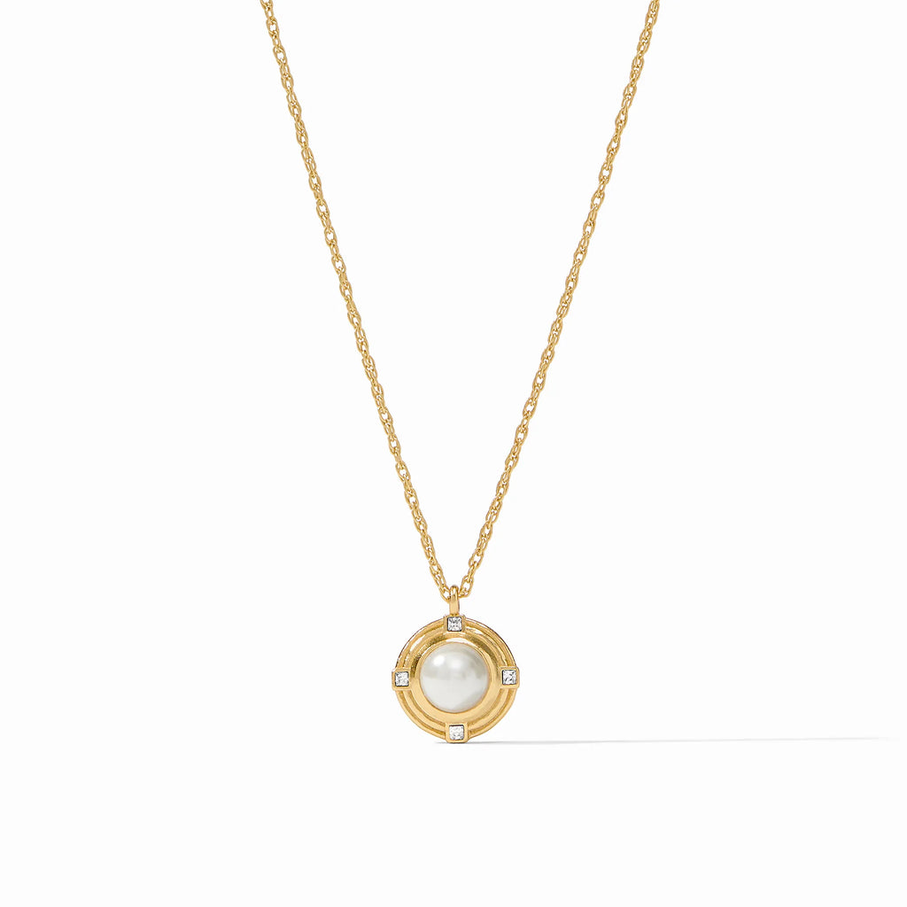 Julie Vos Astor Solitaire Necklace in Pearl