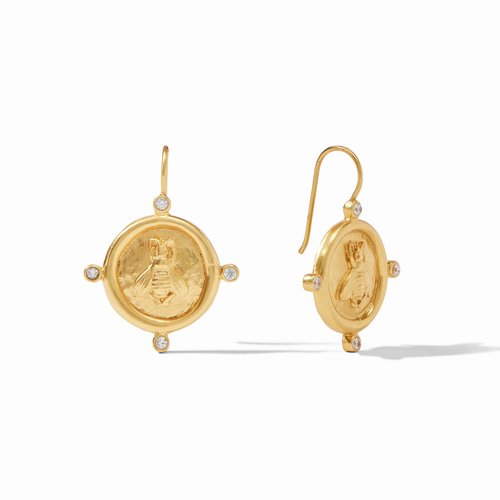 Julie Vos Bee Cameo Earring