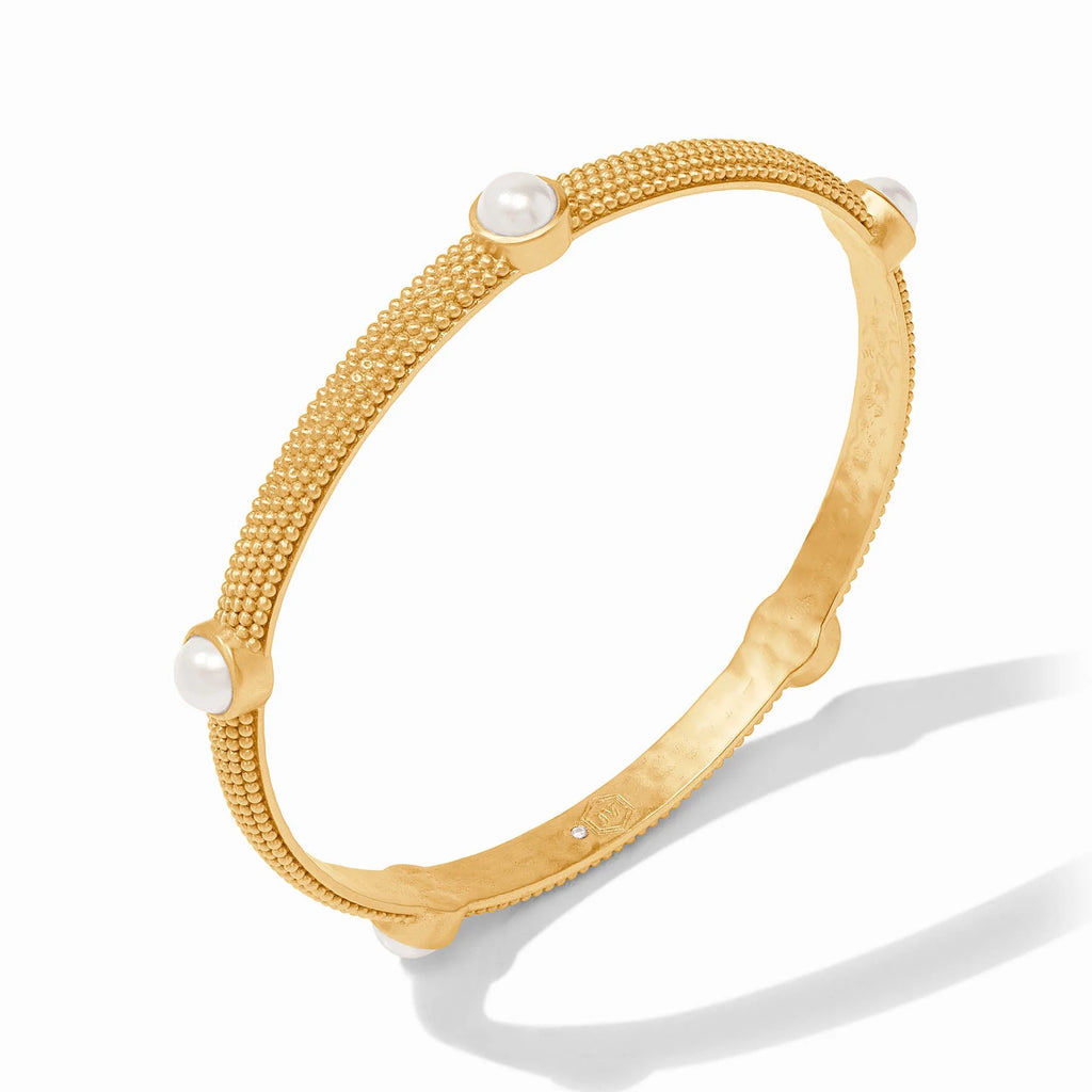 Julie Vos Cabochon Bangle in Pearl