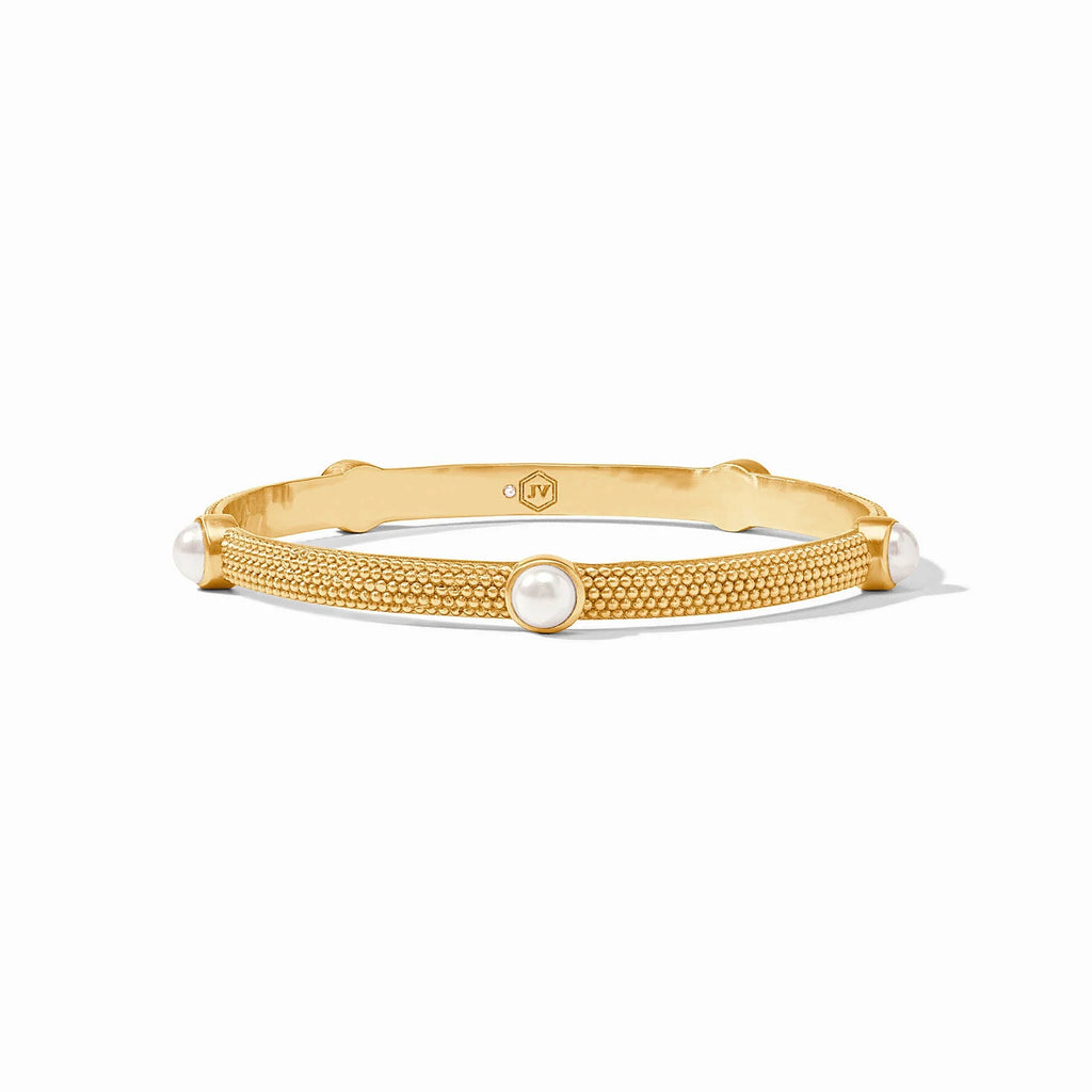 Julie Vos Cabochon Bangle in Pearl