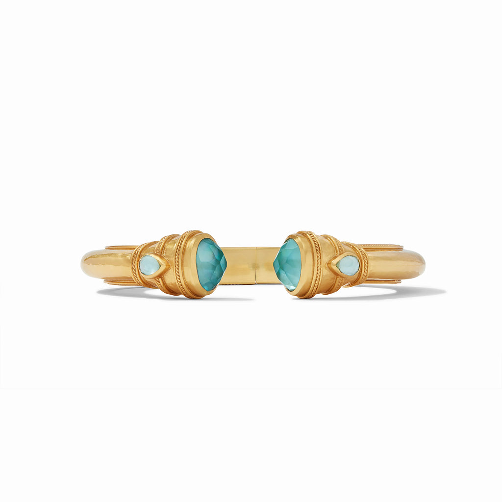 Julie Vos Cannes Demi Cuff in Iridescent Bahamian Blue