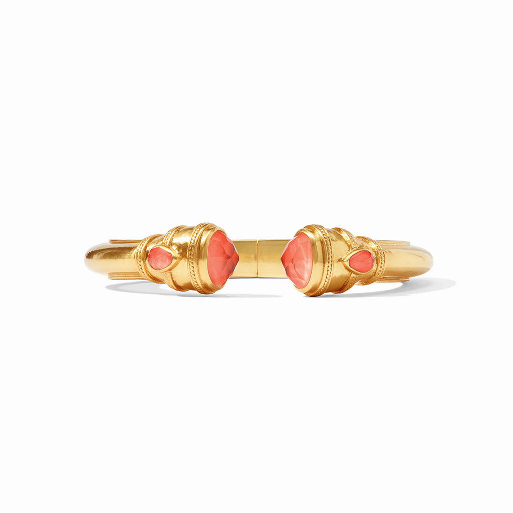 Julie Vos Cannes Demi Cuff in Iridescent Coral