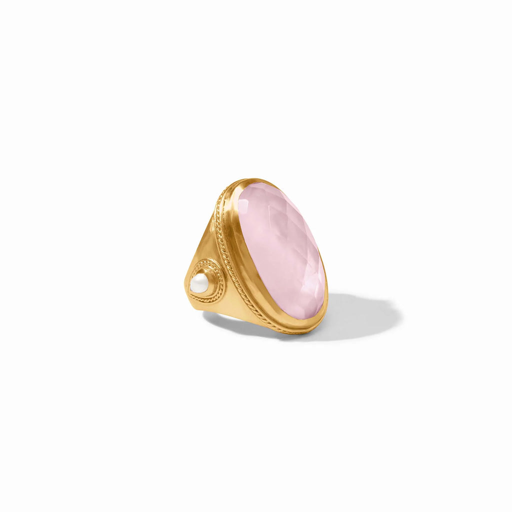 Julie Vos Cannes Statement Ring in Iridescent Rose