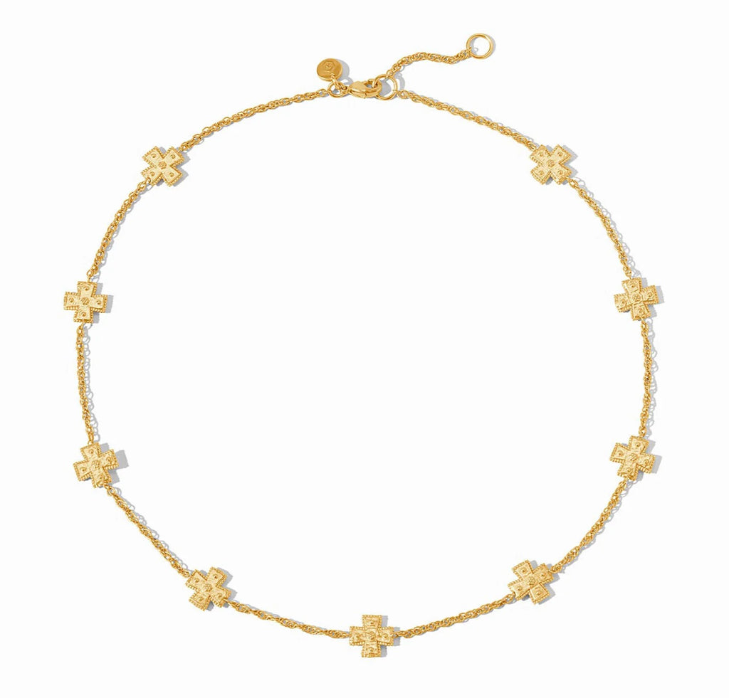 Julie Vos Canterbury Delicate Station Necklace